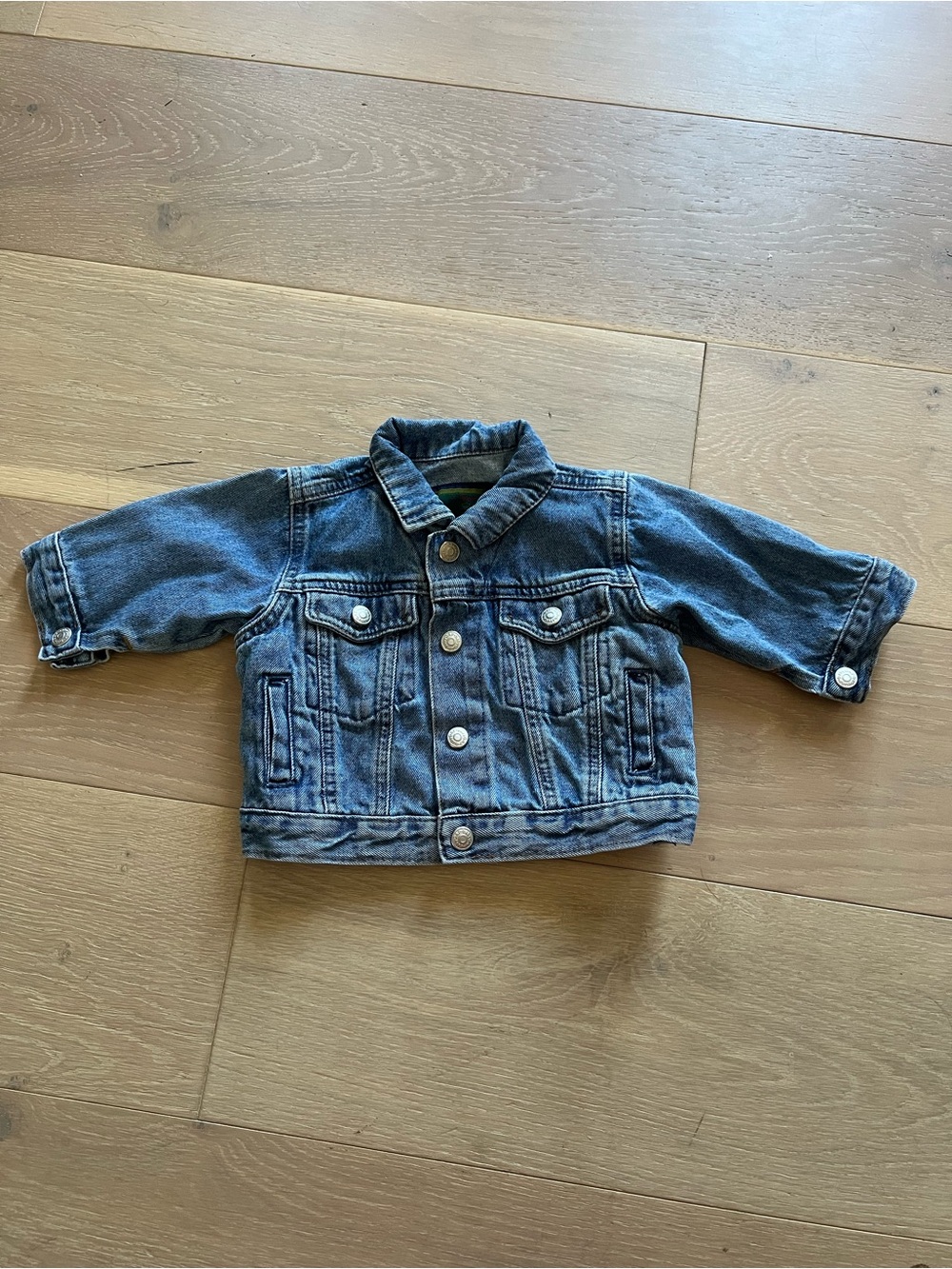 Classic GAP Kids Blue Denim Jean Jacket with Snap Buttons